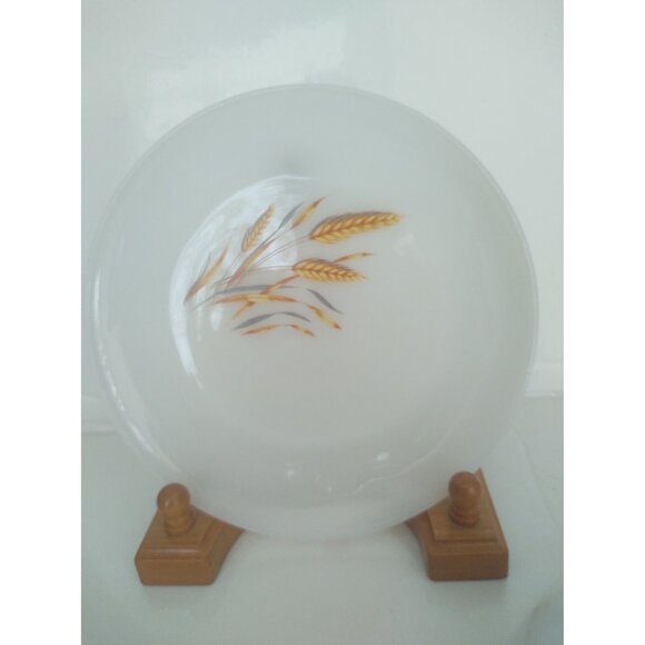 Vintage Fire King Milk Glass Cereal Bowl & Salad Plate set of 2 - Picture 7 of 13